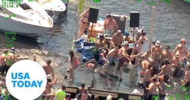 'Mayhem at Lake George' event breaks out into brawl in viral video | USA TODAY