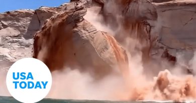 Lake Powell rockslide caught on camera on Memorial Day | USA TODAY