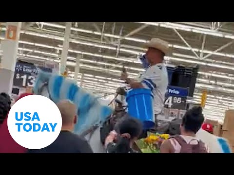 Man rides horse into Walmart to buy a bucket | USA TODAY