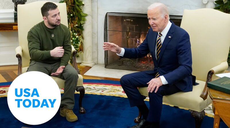 Biden meets with Zelenskyy, condemns Putin's actions | USA TODAY