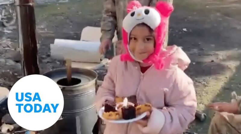 Soldiers in Turkey celebrate girl's birthday after mom dies in quake | USA TODAY