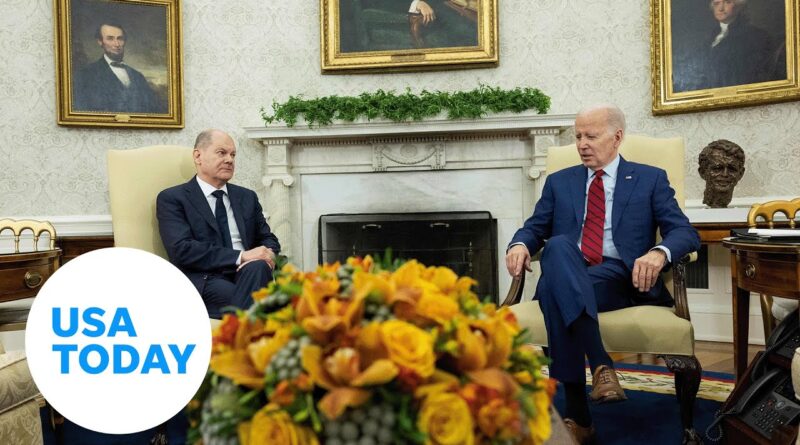 Joe Biden applauds German leader for keeping promise with Ukraine | USA TODAY